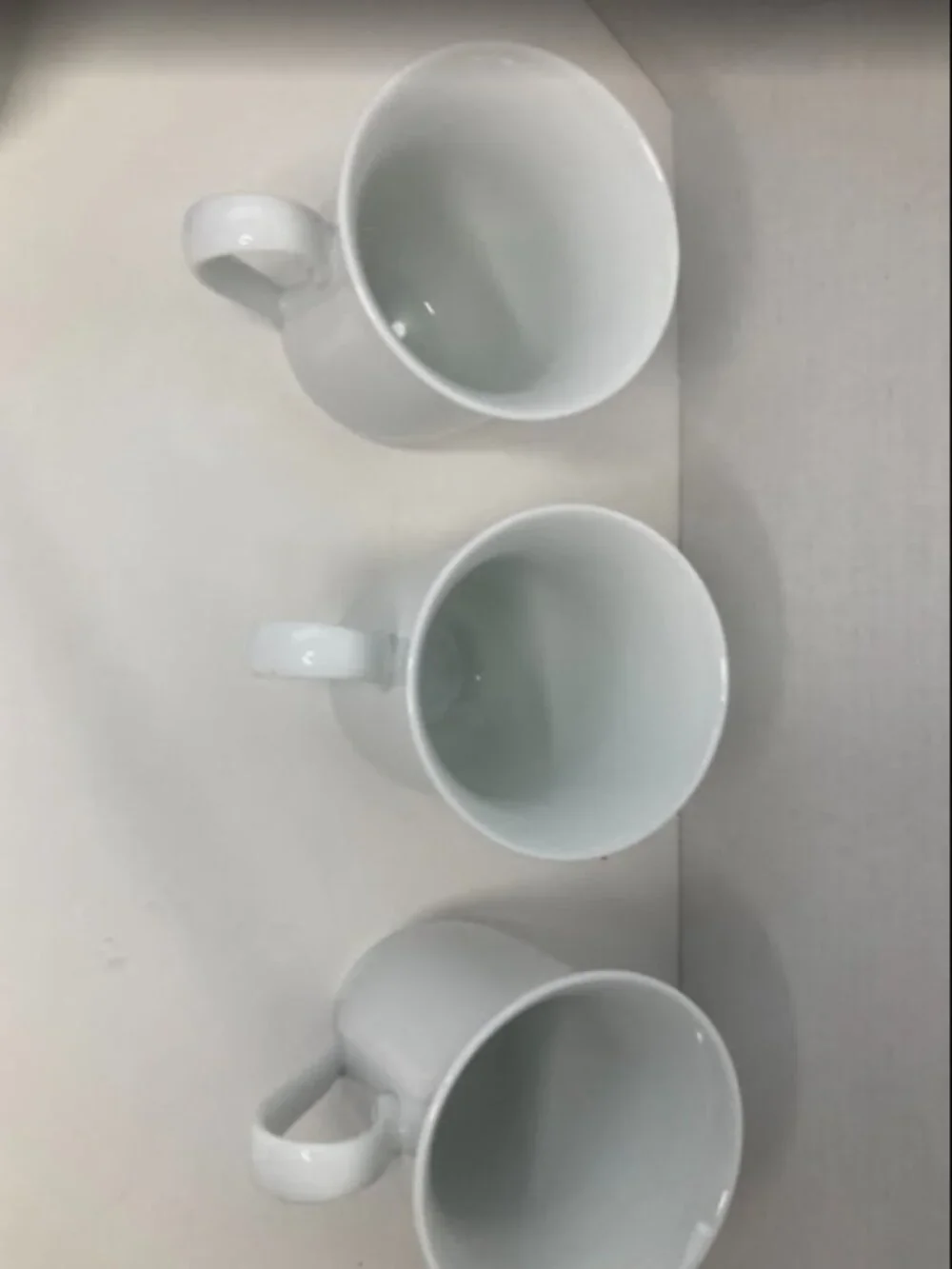 Pottery Barn PB White Porcelain Footed Coffee Mugs